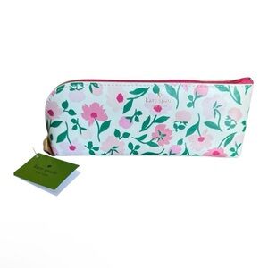 Kate Spade Floral Green and Pink Pencil Bag